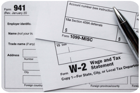 Payroll Froms 941 W2 and 1099 forms